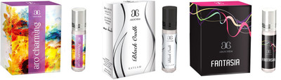 

Arochem Aro charming Black oudh Fantasia Combo Floral Attar(Musk)