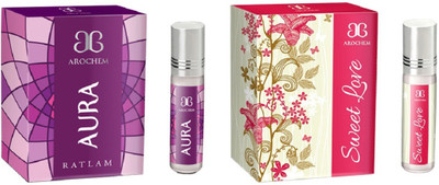 

Arochem Sweet love Aura Combo Floral Attar(Musk)