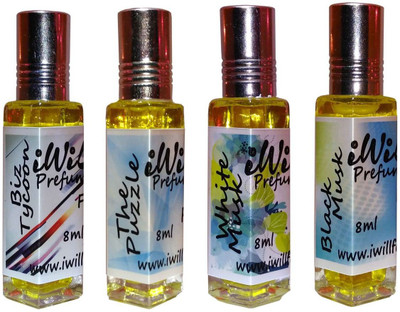 

iwill Premium Biz Tycoon, The Puzzle, White Mussk, Black Mussk Non Alcoholic Fancy Perfume 32 ml Pack Floral Attar(Woody)
