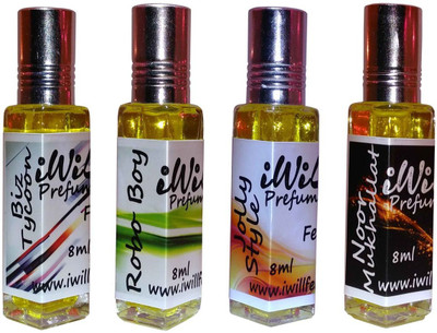 

iwill Premium Biz Tycoon, Robo Boy, Jolly Style, Noor Mukhallat Non Alcoholic Fancy Perfume 32 ml Pack Floral Attar(Musk Arabia)