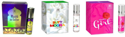 

Arochem Butt mogra Charming Girl Mushk Ae Bahar Combo Floral Attar(Rose)