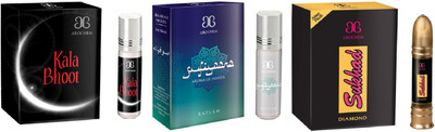 

Arochem Sufiyaana Sukhad Kala Bhoot Combo Floral Attar(Musk)