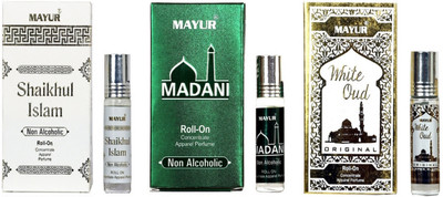 

Mayur Different Arabian Fragrance(3pcs of 8ml) Floral Attar(Islamic Bakhur)