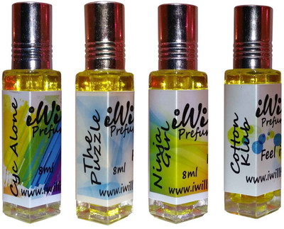 

iwill Premium Cyc Alone, The Puzzle, Ninja Girl, Cotton Klub Non Alcoholic Fancy Perfume 32 ml Pack Floral Attar(Spicy)
