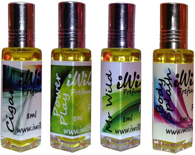 

iwill Premium Cigar, Power Play, Mr Wild, Mr Wild Non Alcoholic Fancy Perfume 32 ml Pack Floral Attar(Spicy)