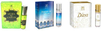 

Arochem Diva Deewan ae khas Mahek Ae Kasturi Combo Floral Attar(Floral)