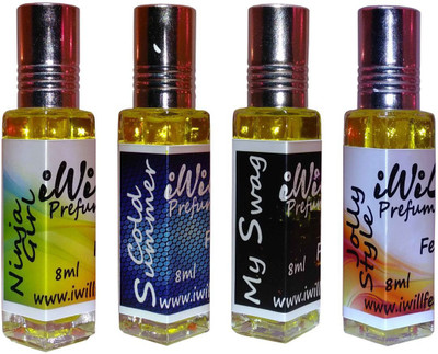 

iwill Premium Ninja Girl, Cold Summer, My Swag, Jolly Style Non Alcoholic Fancy Perfume 32 ml Pack Floral Attar(Spicy)