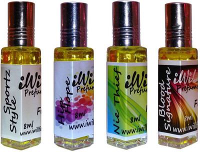 

iwill Premium Sportz Style, Blood Signature, Hip Hope, Nie Thief Non Alcoholic Fancy Perfume 32 ml Pack Floral Attar(Fruity)
