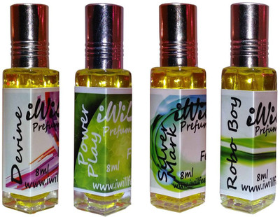 iwill Premium Devine, Power Play, Silver Mark, Robo Boy Non Alcoholic Fancy Perfume 32 ml Pack Floral Attar(Gold Musk)