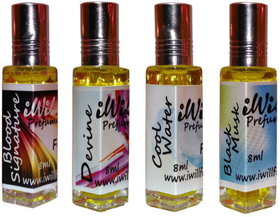 

iwill Premium Devine, Blood Signature, Cool Water, Black Mussk Non Alcoholic Fancy Perfume 32 ml Pack Floral Attar(Fruity)