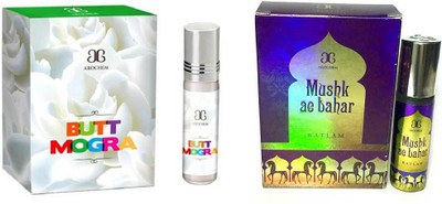 

Arochem Butt mogra Mushk Ae Bahar Combo Floral Attar(Rose)