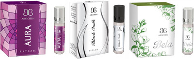 

Arochem Bela Black oudh Aura Combo Floral Attar(Juhi)