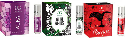 

Arochem Romeo Ruh khus Aura Combo Floral Attar(Amber)