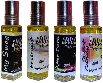 

iwill Premium My Swag, Friendzip, After Dark, Sweet Candy Non Alcoholic Fancy Perfume 32 ml Pack Floral Attar(Spicy)