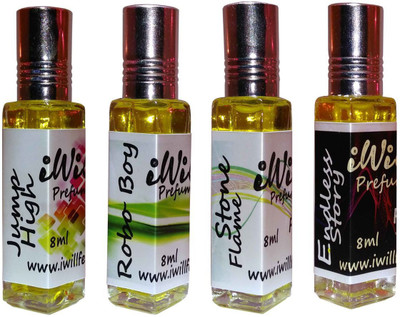 

iwill Premium Robo Boy, Stone Flame, Endless Story, Jump High Non Alcoholic Fancy Perfume 32 ml Pack Floral Attar(Musk Arabia)