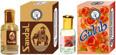 

Purandas Ranchhoddas PRS Sandal & Gulab 12ml Each Floral Attar(Floral)