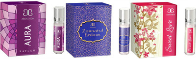 

Arochem Sweet love Zannatul firdaus Aura Combo Floral Attar(Sandalwood)