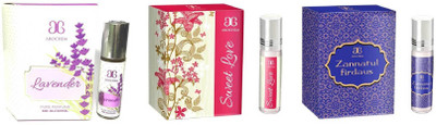 

Arochem Sweet love Zannatul firdaus Lovender Combo Floral Attar(Musk)