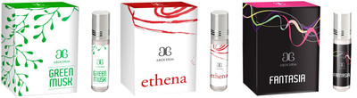 

Arochem Green musk Ethena Fantasia Combo Floral Attar(Amber)