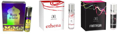

Arochem Ethena Fantasia Mushk Ae Bahar Combo Floral Attar(Amber)