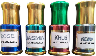 

Kr Attarwala Natural Attar in Fancy Bottles Gift Set Combo Set(Set of 4)