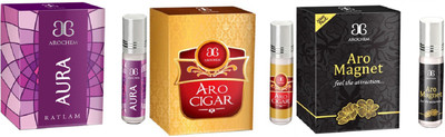 

Arochem Aro Cigar Aro Magnet Aura Combo Floral Attar(Floral)