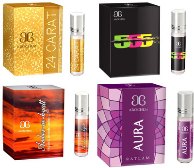 

Arochem 24 Carat 555 Amber ae hyatt Aura Combo Floral Attar(Musk)