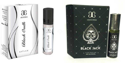 

Arochem Black oudh Black Jack Combo Floral Attar(Sandalwood)