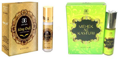 

Arochem King oudh Mahek Ae Kasturi Combo Floral Attar(Sandalwood)