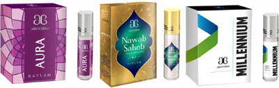 

Arochem Millennium Nawab saheb Aura Combo Floral Attar(Musk)