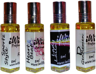 

iwill Premium Sportz Style, Heart Beat, D Gentleman, Lady Laila Non Alcoholic Fancy Perfume 32 ml Pack Floral Attar(Musk Arabia)