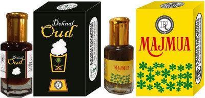 

Purandas Ranchhoddas PRS Dehnal-Oud & Majmua 6ml Each Herbal Attar(Dehn el oud)