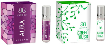 

Arochem Green musk Aura Combo Floral Attar(Musk)