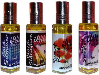 

iwill Premium Cold Summer, Blood Signature, Sweet Rose, Grey Shade Non Alcoholic Fancy Perfume 32 ml Pack Floral Attar(Musk Arabia)