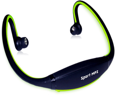 

Wonder World ™ Digital Sync™ X-100 Running Sport Gym Wireless Headphone Headset Earphone Music FM Radio 4 GB MP3 Player(Green, 0 Display)