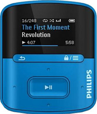 

Philips SA4RGAD4BF/97 4 GB MP3 Player(Blue)