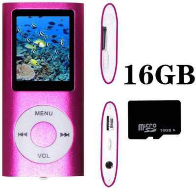 

Wonder World ™ Surround Sound™ ZooM-999 16GB MP4 Music Media Movie Ebooks FM Radio 1.8" LCD Screen 4 GB MP3 Player(Pink, 1.82 Display)