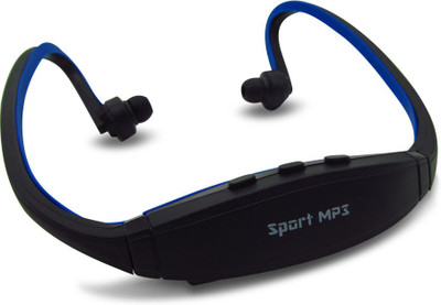 

Wonder World ™ Trendz™ 2016 Ear Loop Sport Music Wireless Headset Headphone LED TF FM Radio 4 GB MP3 Player(Blue, 0 Display)