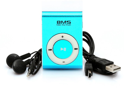 

BMS Edge With Micro SD Card Of 001 2 GB MP3 Player(Blue, 0 Display)