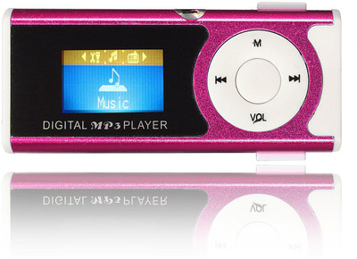 

Wonder World ™ Turbo Boost™USB Mini Clip 8GB Micro SD TF Card LCD Screen With LED Light 4 GB MP3 Player(Pink, 1.82 Display)
