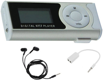 

Microvelox mp3player+earphone+audiospilter MP3 Player(Multicolor, 2.0 Display)