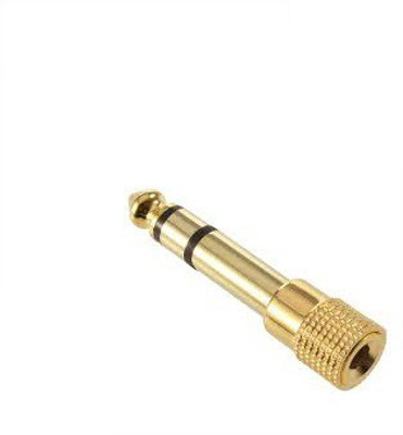 TechGear 1/8 3.5mm F To 6.5mm 1/4 M Headphone Stereo Audio Jack Adapter MP3 Player Black, 1.5 Display TechGear Media Players