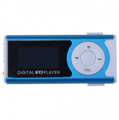 

Wonder World ™ Trendz™ 2016 Mini Clip LCD Screen With Flashlight 8GB Card Slot Support 4 GB MP3 Player(Blue, 1 Display)