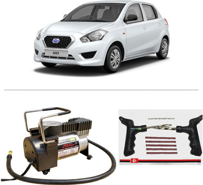 

Creative Via AutoCut-OFF Premium Metal Air Compressor With Tyre Punture Repair Kit For Datsun Go Combo