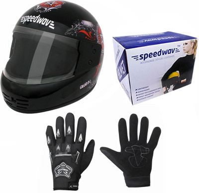 

Speedwav 1 Helmet, 1 Riding Gloves Combo