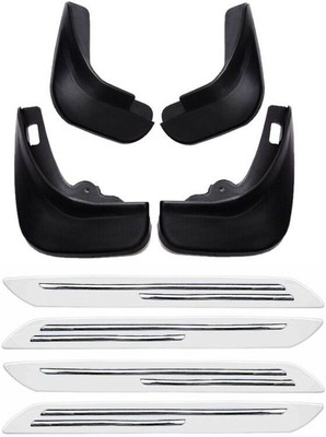 

AdroitZ 4 Mudguard, 4 Car Bumper Protector Combo