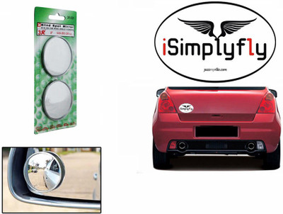 

Speedwav 1 Quirky Car Bumper Sticker-I SIMPLY FLY, 1 Blind Spot Mirror-Chrome Combo