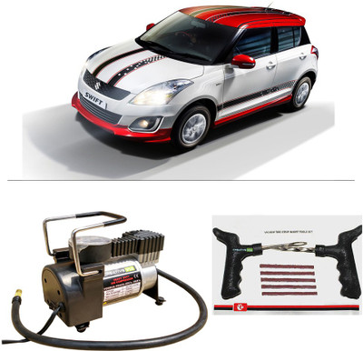 

Creative Via AutoCut-OFF Premium Metal Air Compressor With Tyre Punture Repair Kit For Maruti Suzuki Swift 2011-2014 Combo