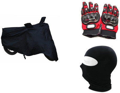 

Pro Biker 1 Bike Gloves, 1 Face Mask, 1 Bike Cover Combo