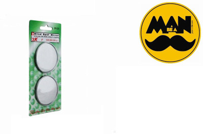 

Speedwav 1 Car Bumper Sticker-BE A MAN (ROUND), 1 Blind Spot Mirror Combo